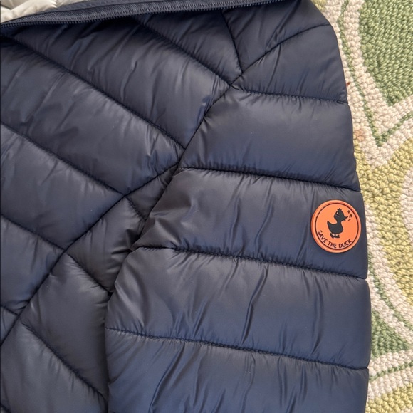 SAVE THE DUCK Dark Blue Puffer Jacket - Picture 3 of 10